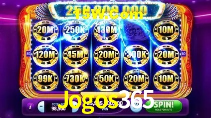 Interface moderna da plataforma Jogos365
